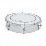 Tamborim de 6" Espelhado de Metal Cromado QUIRINO Tamborim de 6" Espelhado de Metal Cromado QUIRINO