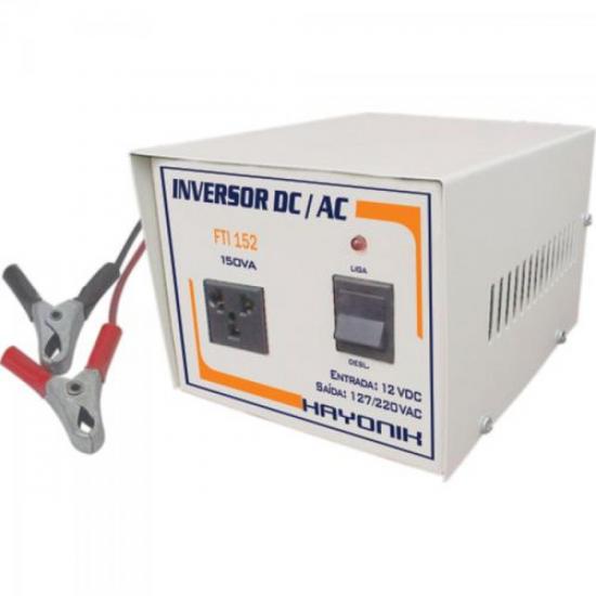 Inversor de Tensão 24V para 110/220V 150VA FTI154 HAYONIK Inversor de Tensão 24V para 110/220V 150VA FTI154 HAYONIK