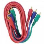 Cabo Vídeo Componente 3RCA Macho x 3RCA Macho 2 Metros GENÉRICO