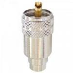 Conector KM1/3001T Macho RG213/RG058 com Redutor MC INDUSTRIAL Conector KM1/3001T Macho RG213/RG058 com Redutor MC INDUSTRIAL