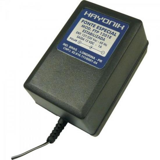 Fonte Para Mini Câmera FTP1201EC 12VDC 1A HAYONIK Fonte Para Mini Câmera FTP1201EC 12VDC 1A HAYONIK