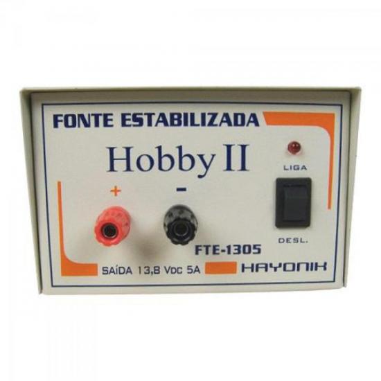 Fonte FTE1305 HOBBY II 13,8VDC 5AMP HAYONIK Fonte FTE1305 HOBBY II 13,8VDC 5AMP HAYONIK