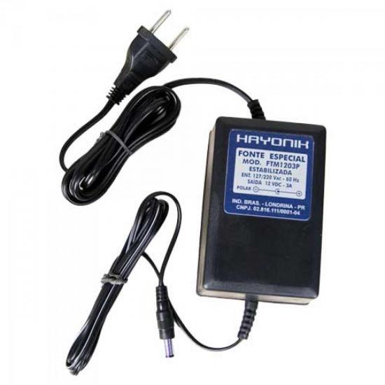 Fonte FTM1203P MESA 12VDC 3A HAYONIK Fonte FTM1203P MESA 12VDC 3A HAYONIK