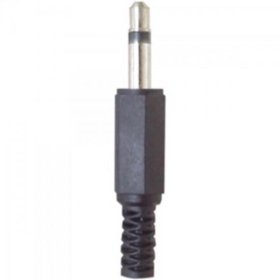 Plug P2 Mono Plástico Preto GENÉRICO Plug P2 Mono Plástico Preto GENÉRICO