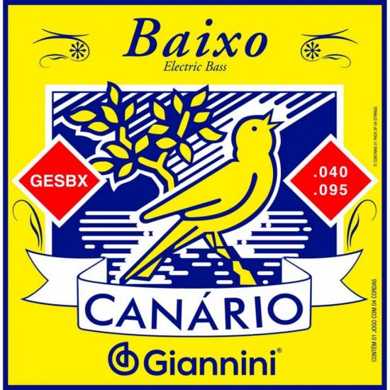 Encordoamento Para Contrabaixo 4 Cordas GESBX 0.40 GIANNINI Encordoamento Para Contrabaixo 4 Cordas GESBX 0.40 GIANNINI