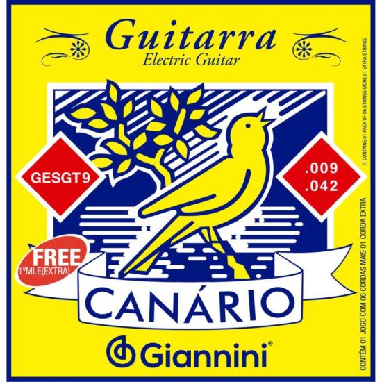 Encordoamento Para Guitarra GESGT 0.09 GIANNINI Encordoamento Para Guitarra GESGT 0.09 GIANNINI