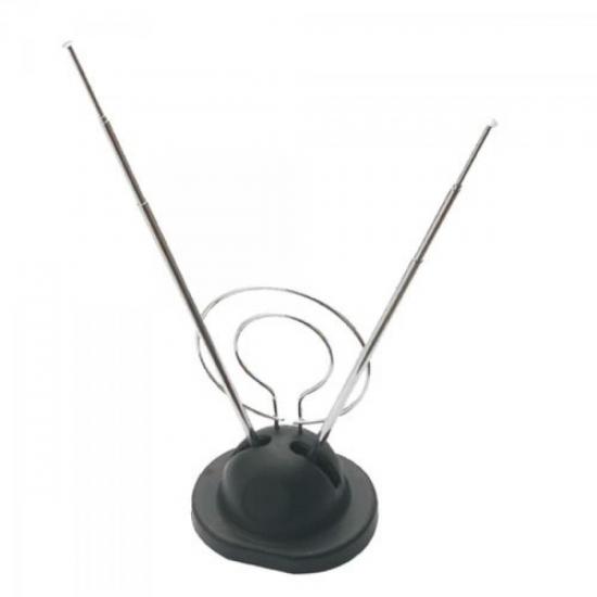 Antena FTYB1002 Interna VHF/UHF 5 Estágios com Cabo de 85cm GENÉRICO Antena FTYB1002 Interna VHF/UHF 5 Estágios com Cabo de 85cm GENÉRICO