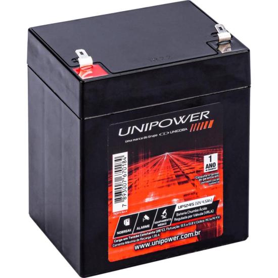 Bateria Selada UP1245 12V/4,5A UNIPOWER Bateria Selada UP1245 12V/4,5A UNIPOWER