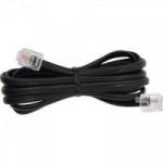 Extensão para Telefone/Fax RJ11 2 Metros 6X2 Preto GENÉRICO