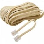 Extensão para Telefone/Fax RJ11 10 Metros 6X2 Bege GENÉRICO