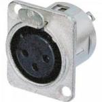Conector de Painel XLR Fêmea NC3FDL1 NEUTRIK
