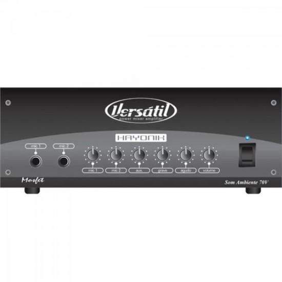 Amplificador 100W VERSATIL MONO 70V Preto HAYONIK Amplificador 100W VERSATIL MONO 70V Preto HAYONIK