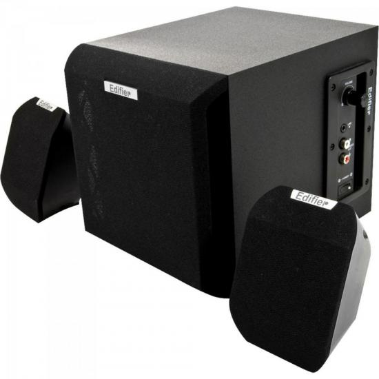 Caixa Multimídia 2.1 com Subwoofer 15W RMS X100B Preto EDIFIER Caixa Multimídia 2.1 com Subwoofer 15W RMS X100B Preto EDIFIER