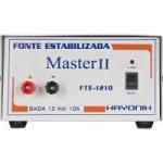 Fonte Estabilizada 12VDC 10A MASTER II FTE-1210 HAYONIK