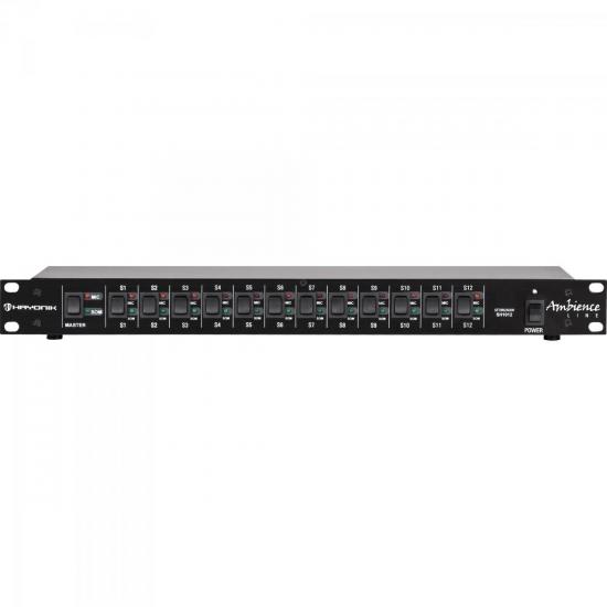 Setorizador de Áudio SH-1012 AMBIENCE LINE Preto HAYONIK Setorizador de Áudio SH-1012 AMBIENCE LINE Preto HAYONIK