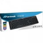 Teclado Standard PS2 ABNT2 SK-101BK Preto FORTREK Teclado Standard PS2 ABNT2 SK-101BK Preto FORTREK