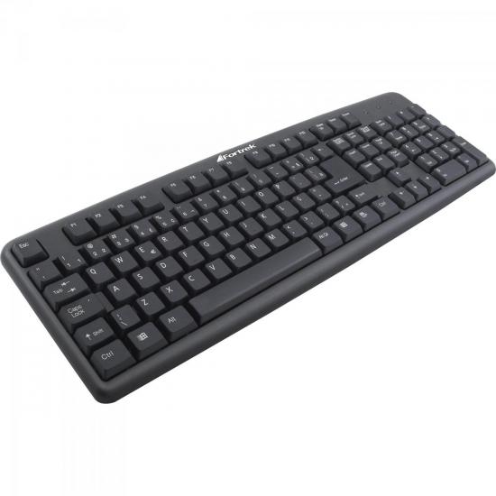 Teclado Standard PS2 ABNT2 SK-101BK Preto FORTREK Teclado Standard PS2 ABNT2 SK-101BK Preto FORTREK