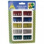 Kit Fusível Lâmina Médio 10A/15A//20A/25A/30A com 100 Peças AMS