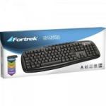 Teclado Multimídia USB ABNT2 MK-101BK Preto FORTREK Teclado Multimídia USB ABNT2 MK-101BK Preto FORTREK