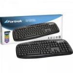 Teclado Multimídia USB ABNT2 MK-101BK Preto FORTREK Teclado Multimídia USB ABNT2 MK-101BK Preto FORTREK