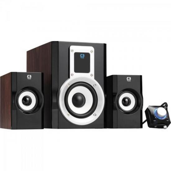 Caixa Multimídia 2.1 Com Subwoofer TCS3252 Preto C3 TECH Caixa Multimídia 2.1 Com Subwoofer TCS3252 Preto C3 TECH