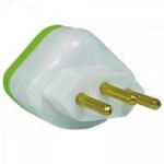 Pino Adaptador Reverso 2P + T 10A 250V Branco DANEVA Pino Adaptador Reverso 2P + T 10A 250V Branco DANEVA