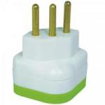 Pino Adaptador Reverso 2P + T 10A 250V Branco DANEVA Pino Adaptador Reverso 2P + T 10A 250V Branco DANEVA
