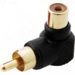 Adaptador 90º para Cabo RCA ST-A90PO Gold Preto GENÉRICO