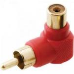 Adaptador 90º para Cabo RCA ST-A90VM Gold Vermelho GENÉRICO