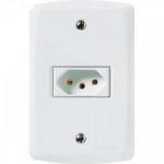 Tomada Simples 4x2 2P+T NBR 10A 250V 57145/010 Branca TRAMONTINA