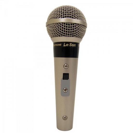 Microfone Profissional Com Fio Cardióide Champanhe SM58B LESON Microfone Profissional Com Fio Cardióide Champanhe SM58B LESON