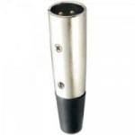 Conector Cannon XLR Macho Linha Liso Metal Niquelado GENÉRICO