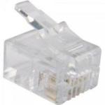 Conector para Telefone RJ11 6x4 4 Vias 6P4C GENÉRICO Conector para Telefone RJ11 6x4 4 Vias 6P4C GENÉRICO