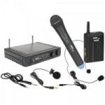 Sistema Triplo de Microfone sem Fio Mão/Lapela/Headset UHF-271 SKP Sistema Triplo de Microfone sem Fio Mão/Lapela/Headset UHF-271 SKP