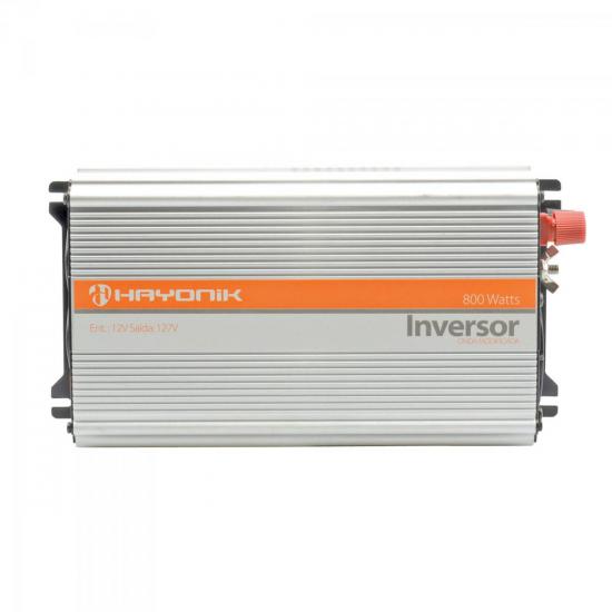 Inversor de Onda Modificada 12VDC/127V USB 800W HAYONIK Inversor de Onda Modificada 12VDC/127V USB 800W HAYONIK