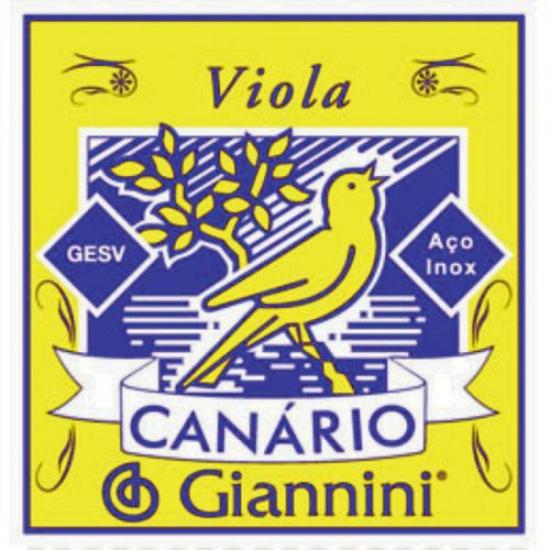 Encordoamento Para Viola GESV Série Canário Aço Média GIANNINI Encordoamento Para Viola GESV Série Canário Aço Média GIANNINI