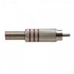 Plug RCA Niquelado C/Mola 3FX 5,8mm GENÉRICO
