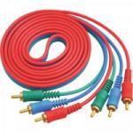 Cabo Vídeo Componente 3RCA Macho x 3RCA Macho 3 Metros GENÉRICO