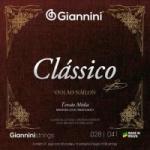 Encordoamento Para Violão GENWPM Série Clássico Nylon Média GIANNINI Encordoamento Para Violão GENWPM Série Clássico Nylon Média GIANNINI
