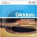 Encordoamento Para Violão 12 Cordas Aço EZ940 0.10-0.50 D'ADDARIO Encordoamento Para Violão 12 Cordas Aço EZ940 0.10-0.50 D'ADDARIO