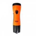 Lanterna Recarregável com 5 LEDs Bivolt Preto/Laranja 33026 GENÉRICO
