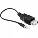 Cabo P2 Plug 3.5mm x USB 2.0 Fêmea Preto TBLACK Cabo P2 Plug 3.5mm x USB 2.0 Fêmea Preto TBLACK
