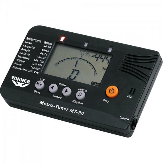 Afinador Digital para Violão Guitarra e Baixo DP30 com Metrônomo WINNER Afinador Digital para Violão Guitarra e Baixo DP30 com Metrônomo WINNER