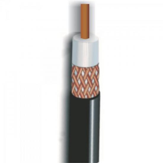 Coaxial RGC 58 50 76% Preto Rolo 100m KMP-RFS Coaxial RGC 58 50 76% Preto Rolo 100m KMP-RFS