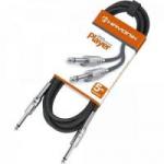 Cabo para Instrumentos P10 x P10 5m PLAYER Preto HAYONIK Cabo para Instrumentos P10 x P10 5m PLAYER Preto HAYONIK