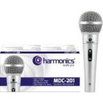Microfone Dinâmico Supercardióide Cabo 4,5m MDC201 Prata HARMONICS
