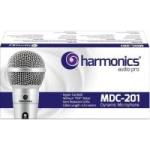 Microfone Dinâmico Supercardióide Cabo 4,5m MDC201 Prata HARMONICS Microfone Dinâmico Supercardióide Cabo 4,5m MDC201 Prata HARMONICS