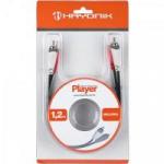 Cabo de Áudio e Vídeo Linha Player 2RCA2 1,2 Metros Preto HAYONIK Cabo de Áudio e Vídeo Linha Player 2RCA2 1,2 Metros Preto HAYONIK
