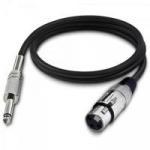 Cabo para Microfone XLR(F) X P10 5m PLAYER Preto HAYONIK Cabo para Microfone XLR(F) X P10 5m PLAYER Preto HAYONIK