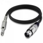 Cabo para Microfone XLR(F) X P10 7m PLAYER Preto HAYONIK Cabo para Microfone XLR(F) X P10 7m PLAYER Preto HAYONIK